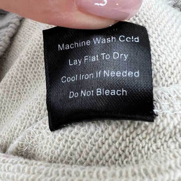 POL Heather Gray M Oversized Knit Sweater High Neck Lace Long Sleeve Pullover - Picture 8 of 8